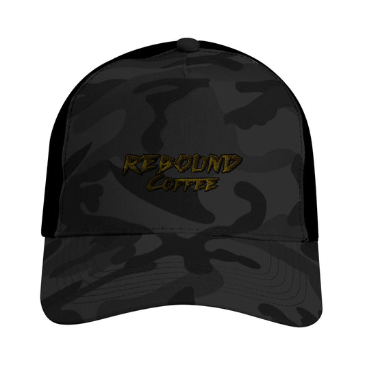 Rebound Coffee Camo Field Cap – camouflage adjustable cap with embroidered logo