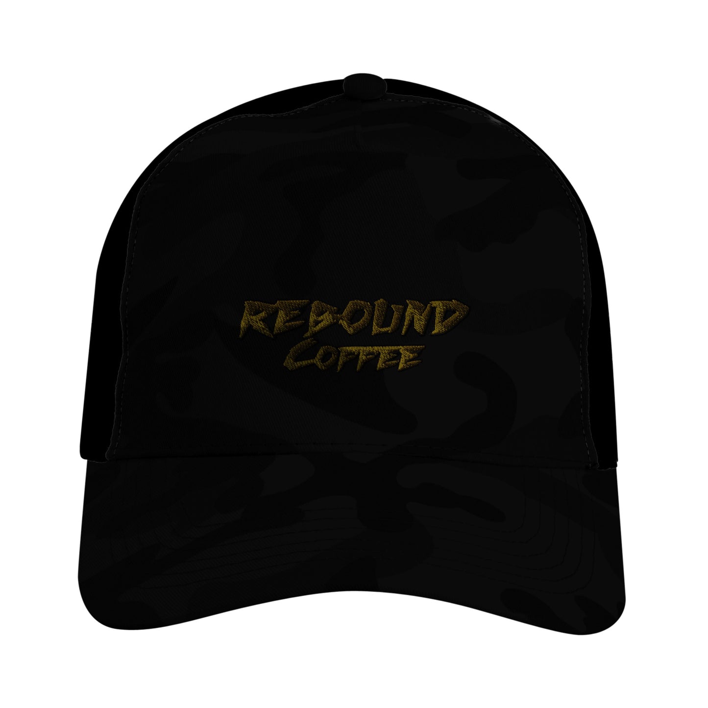 Rebound Coffee Camo Field Cap – camouflage adjustable cap with embroidered logo