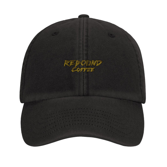Rebound Coffee Vintage Cotton Cap – classic washed cotton cap with embroidered logo
